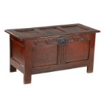 Antique oak blanket chest