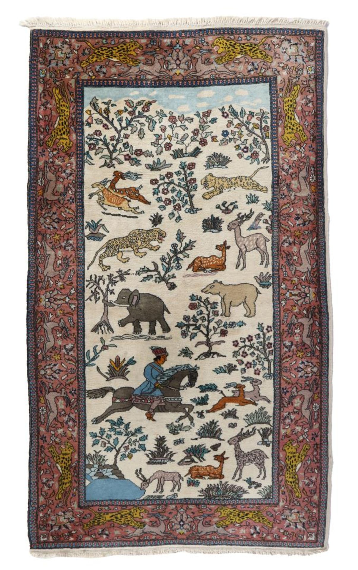 Hand-knotted carpet 