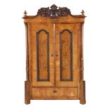 Mahogany veneer cabinet