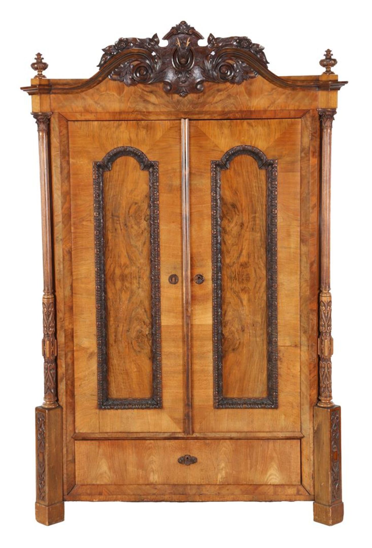 Mahogany veneer cabinet