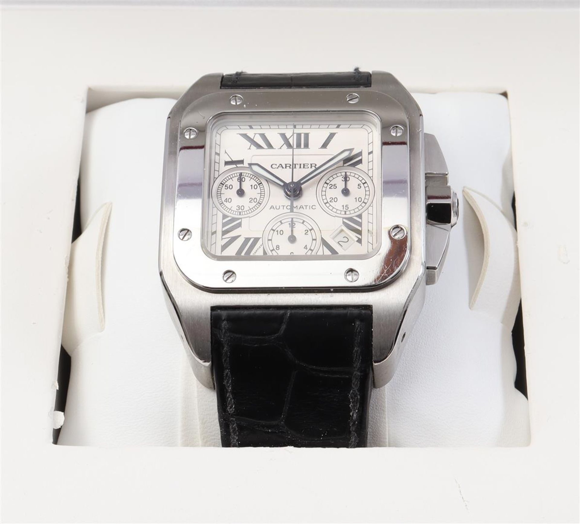 Cartier Santos 100 men's wristwatch - Image 4 of 15