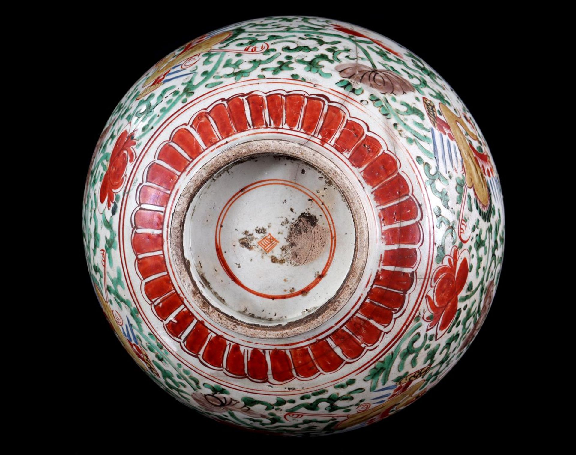 Porcelain polychrome Swatow bowl - Image 3 of 4