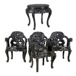 Table with 4 armchairs