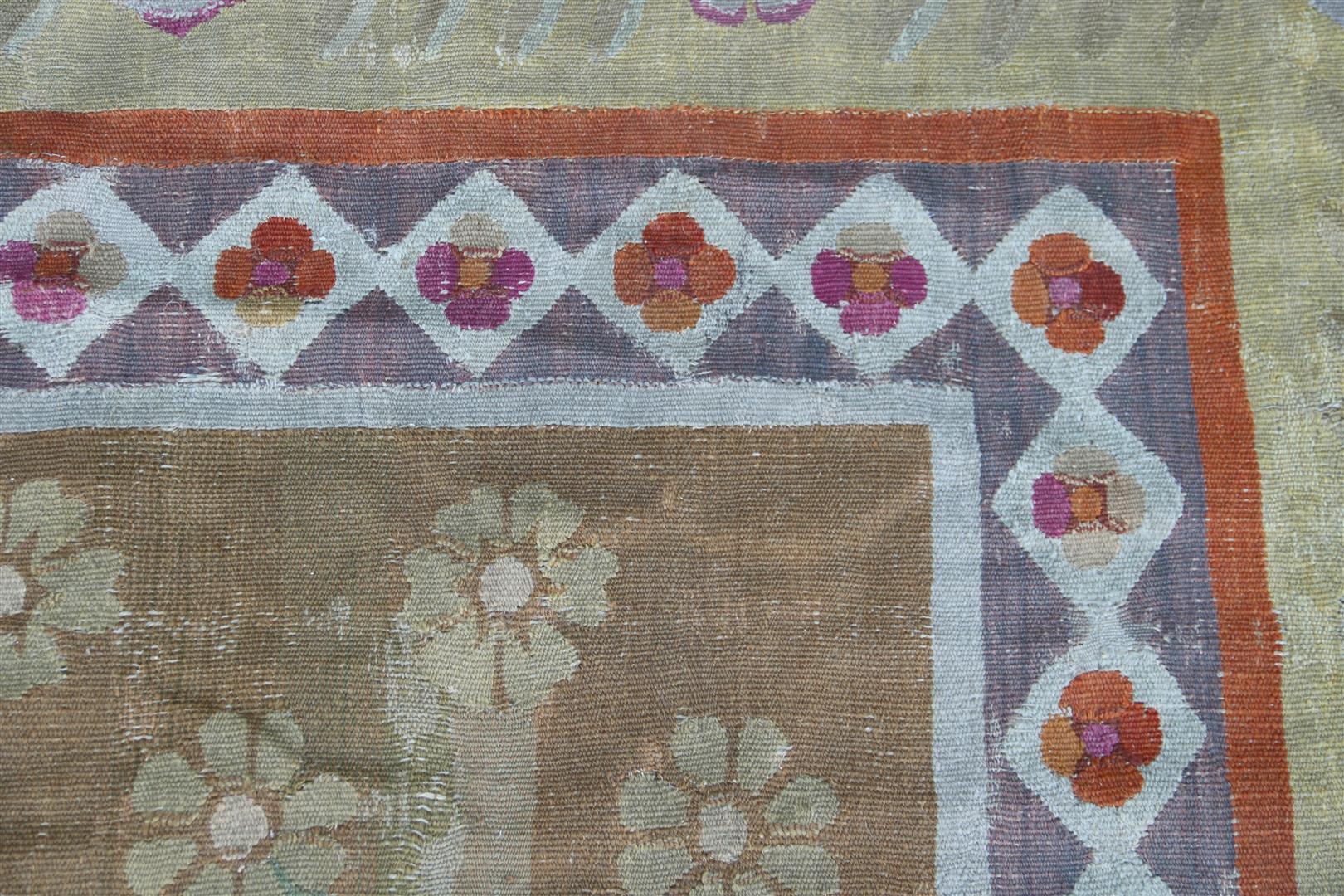 Antique woven tapestry - Image 9 of 10