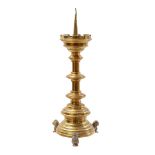 Brass pen candlestick