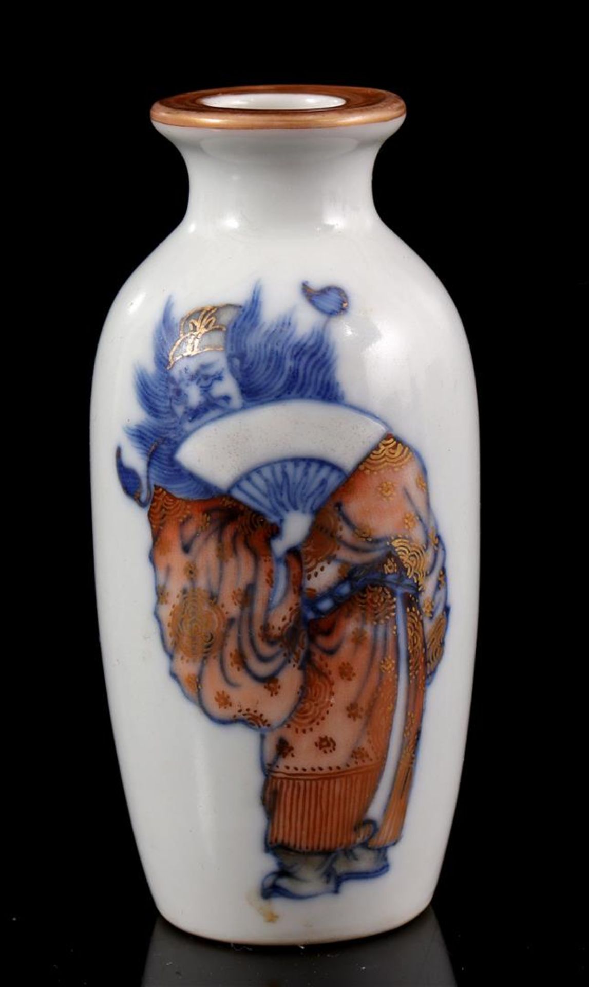 Porcelain miniature vase, Qianlong - Image 2 of 2