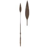 Wooden and metal spear