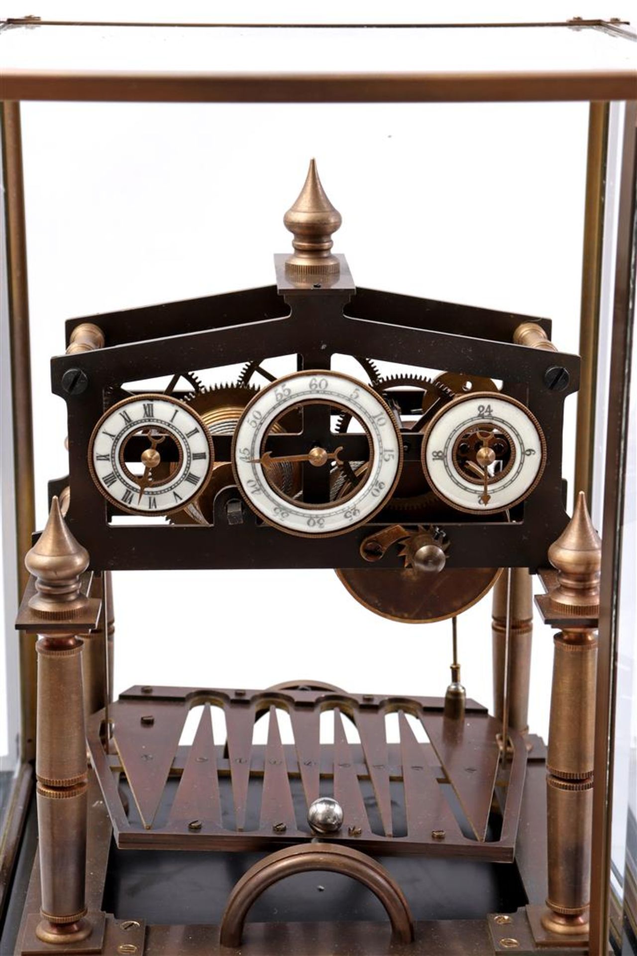 Clock, Congeve skeletclock - Image 2 of 2