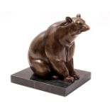 Bronze sculpture of a bear