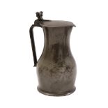 London pewter acorn jug