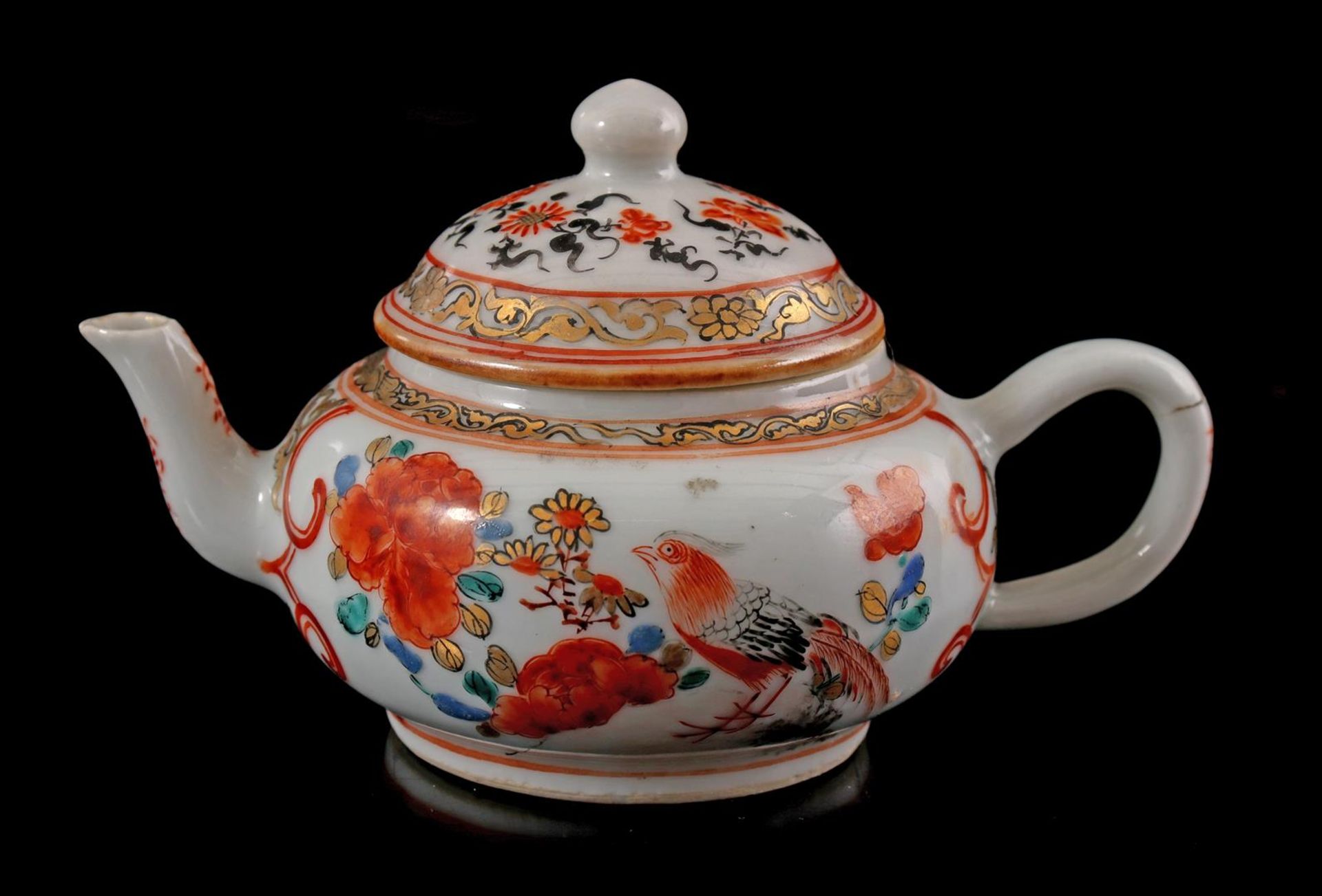 Porcelain teapot, Yongzheng - Image 3 of 5