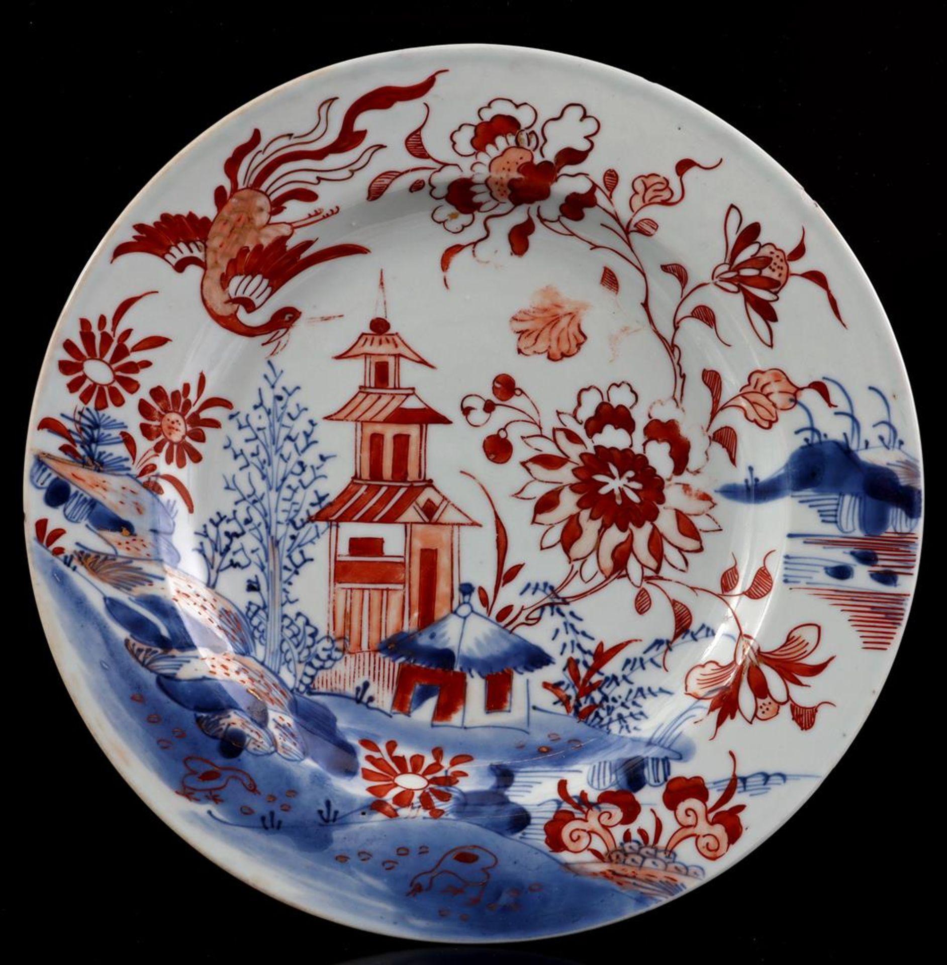 6 porcelain dishes, Qianlong - Image 2 of 6