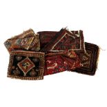 Lot with 5 different oriental textiles