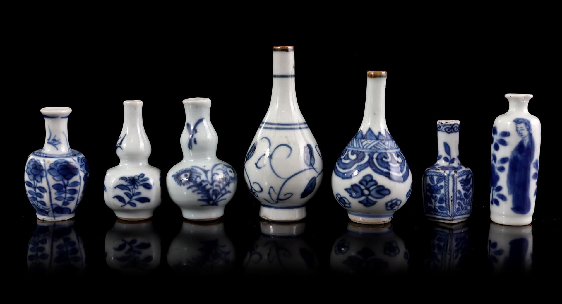14 porcelain miniature vases, 17th/18th - Image 3 of 5