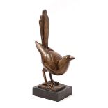 Bronze sculpture of a bird