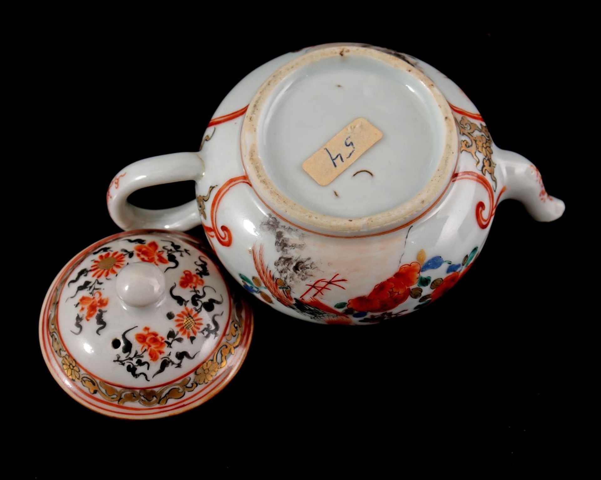 Porcelain teapot, Yongzheng - Image 5 of 5