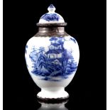 Porcelain tea caddy, Qianlong