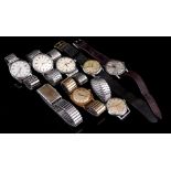 8 various wristwatches