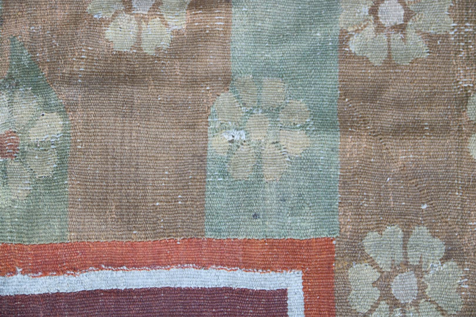 Antique woven tapestry - Image 8 of 10