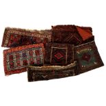 Lot with 6 different oriental textiles