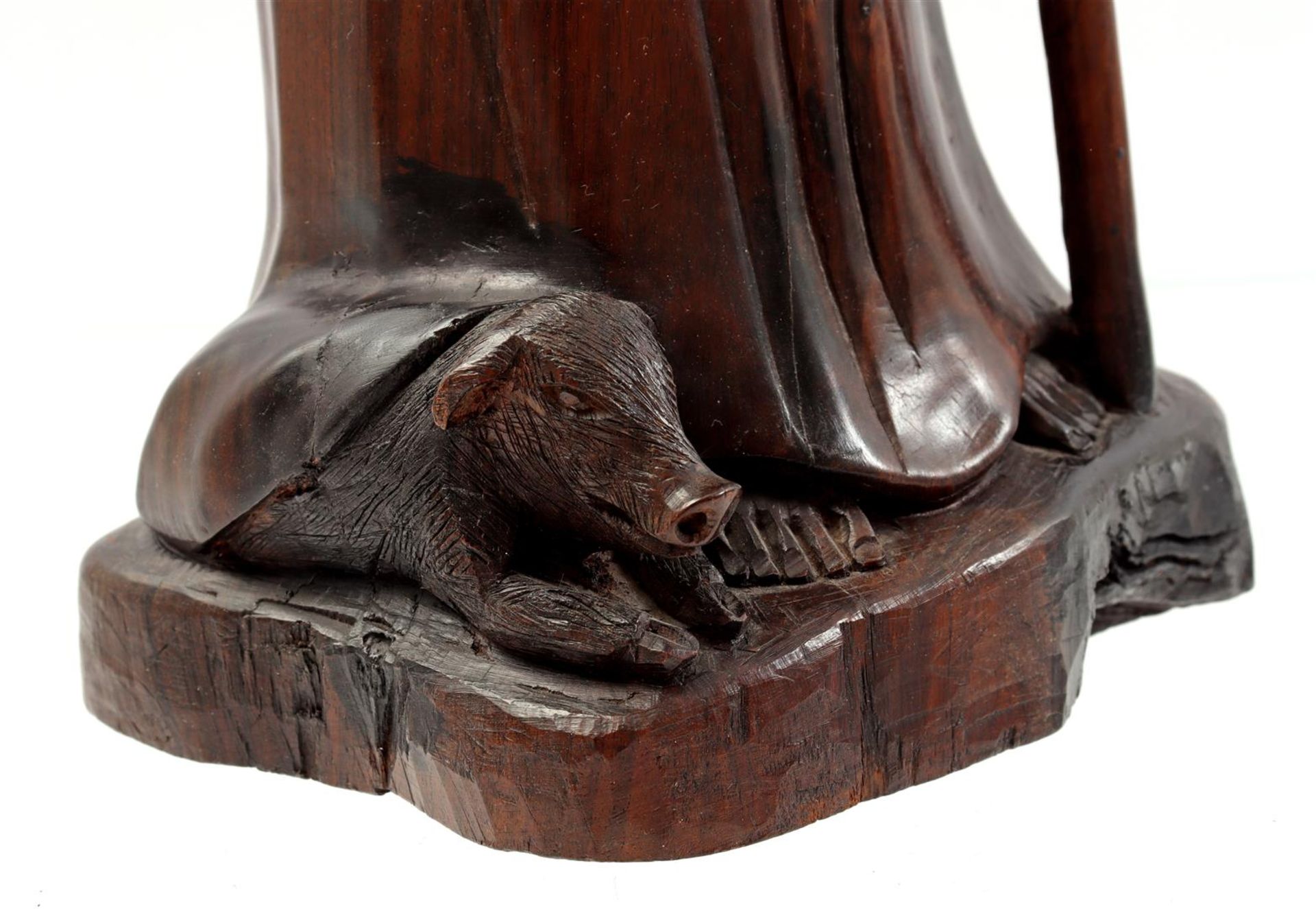 Coromandel wooden statue - Image 5 of 10