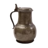 Pewter lidded jug