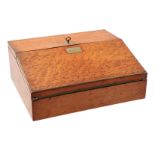 Maple veneer writing box