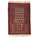 Hand-knotted prayer rug