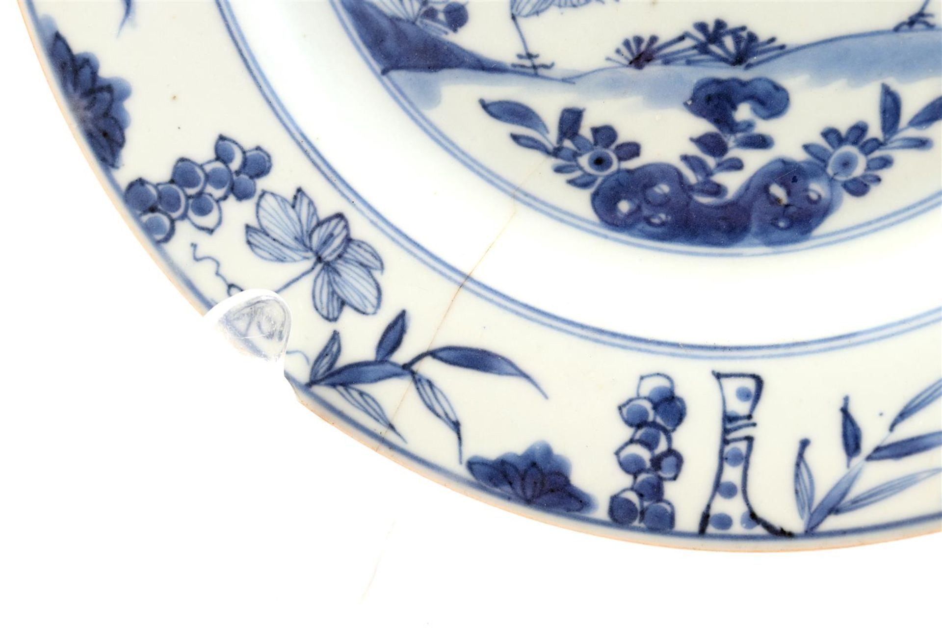 2 porcelain dishes, Kangxi - Bild 2 aus 4