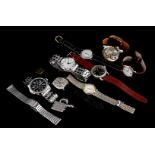 8 various wristwatches