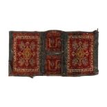 Hand-knotted oriental camel bag