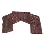 2 hand-knotted Kilim strips