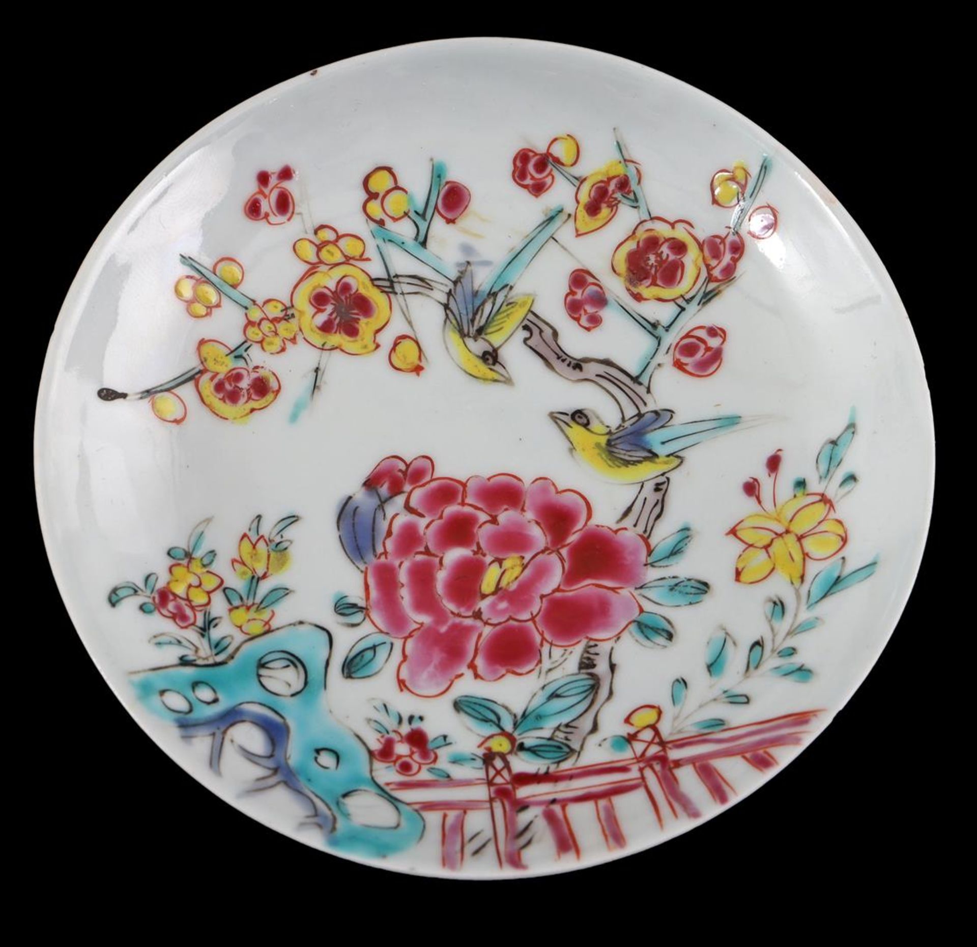 Porcelain cup and saucer, Yongzheng - Image 2 of 5