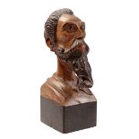 Wooden bust of Don Quichotte