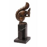 Bronze sculpture of a squirrel