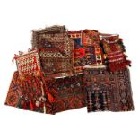 Lot with 7 different oriental textiles