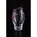 Glass vase in the shape of a face