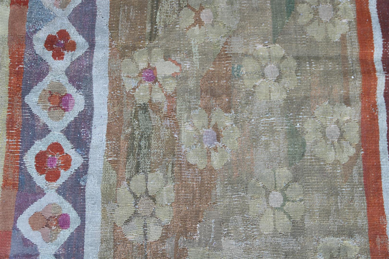 Antique woven tapestry - Image 5 of 10