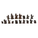 Vvarious bronze opium weights