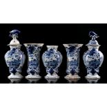 5-part Delft blue earthenware