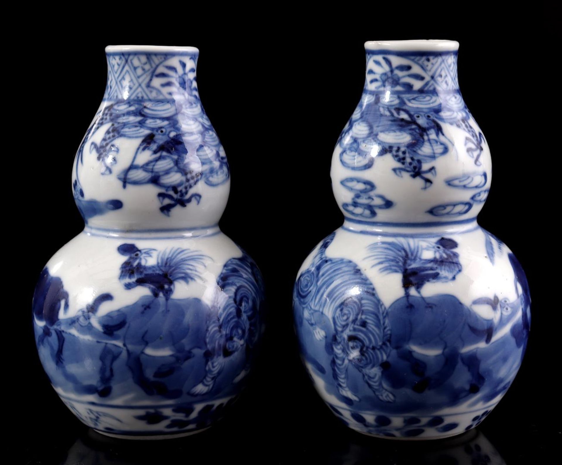 2 porcelain Zodiac vases - Image 2 of 5