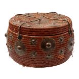 Oriental wicker snake basket