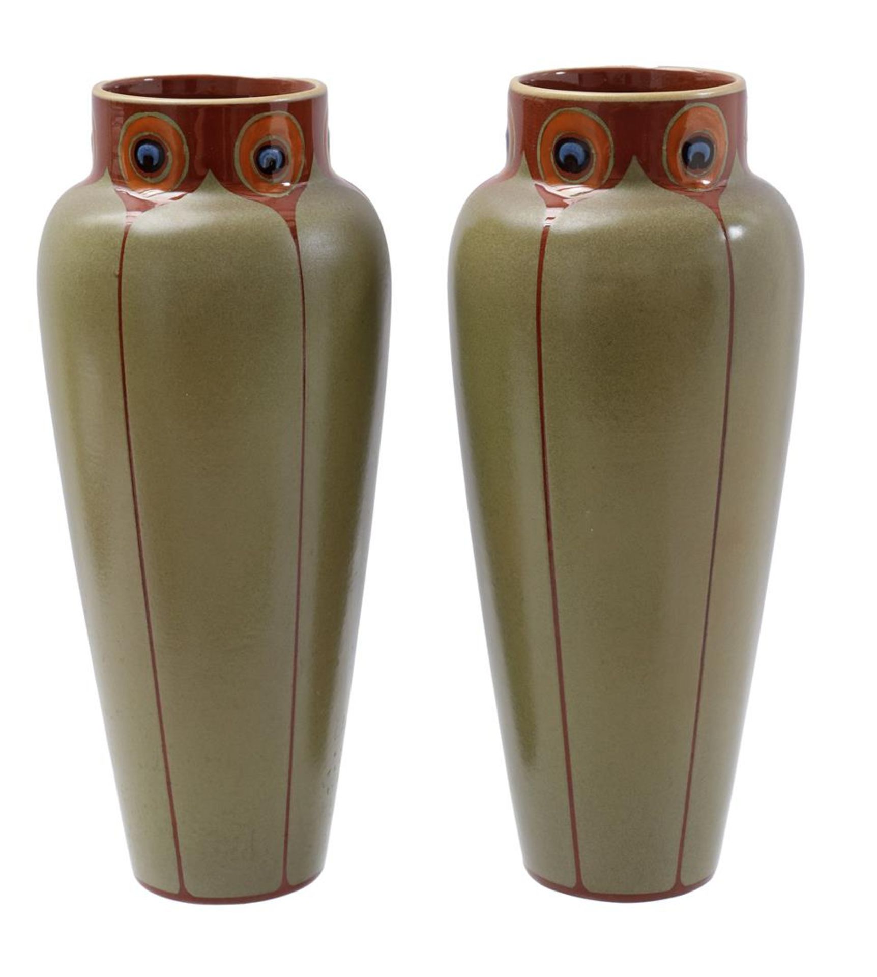 2 South Holland vases