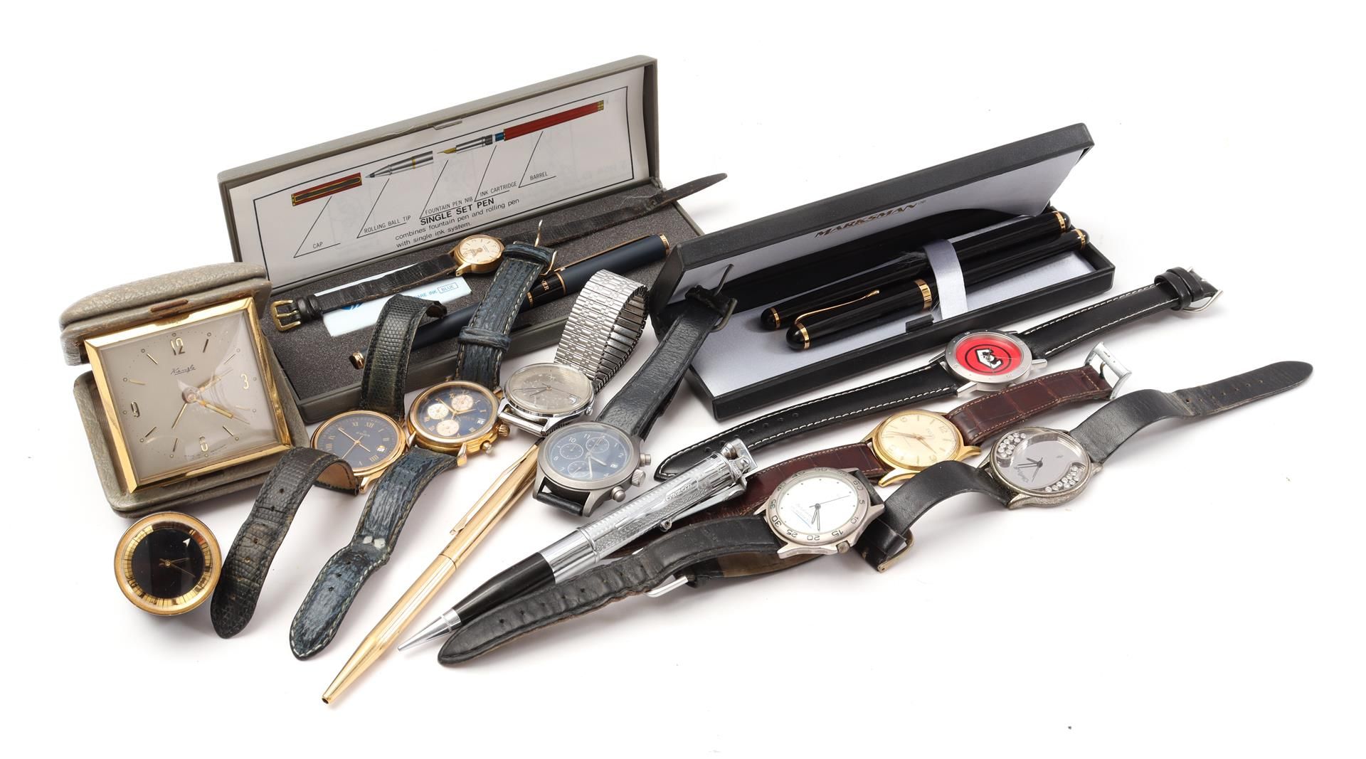 Lot 15 pens and watches