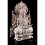 Wooden carved statue Buddha