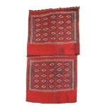 2 Persian cushions, Soumak