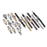 17 various wristwatches