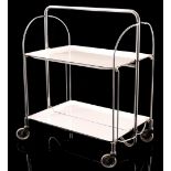 Collapsible serving trolley