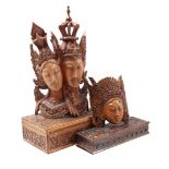 Various woodcarved decorations