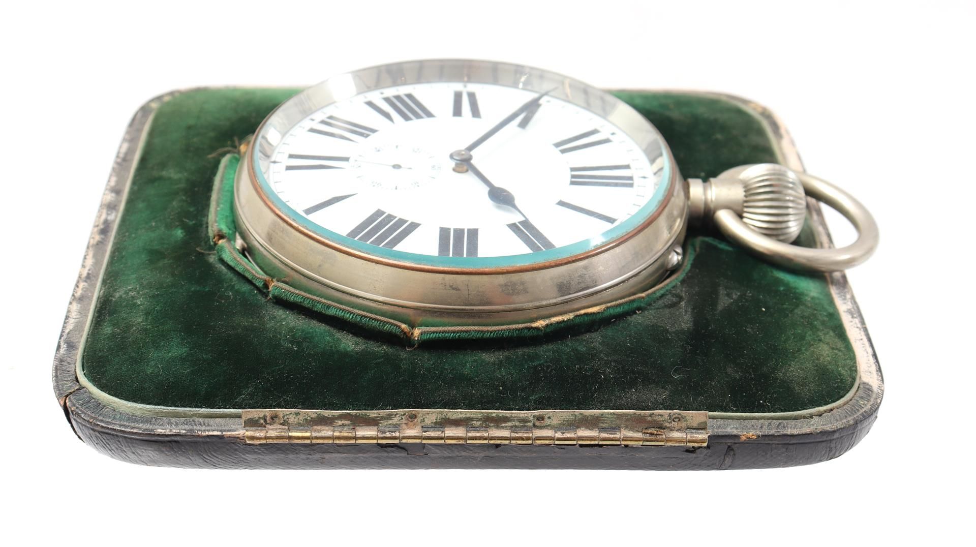 Pocket watch model clock - Image 2 of 2